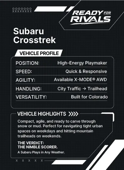Subaru Crosstrek stats
