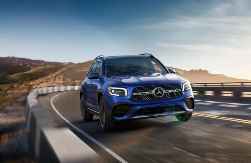 Blue Mercedes-Benz SUV