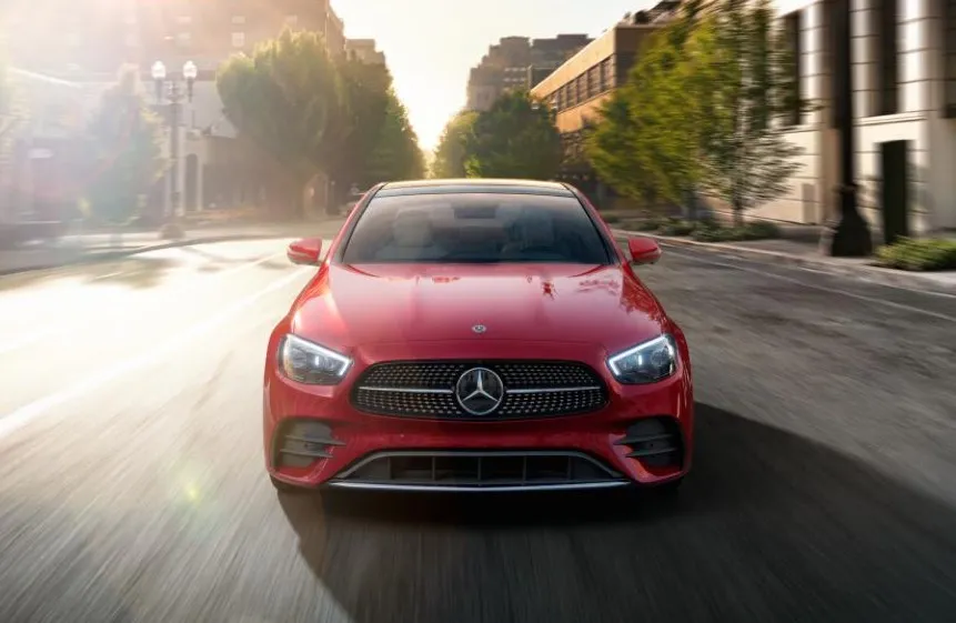 Red Mercedes-Benz E-Class
