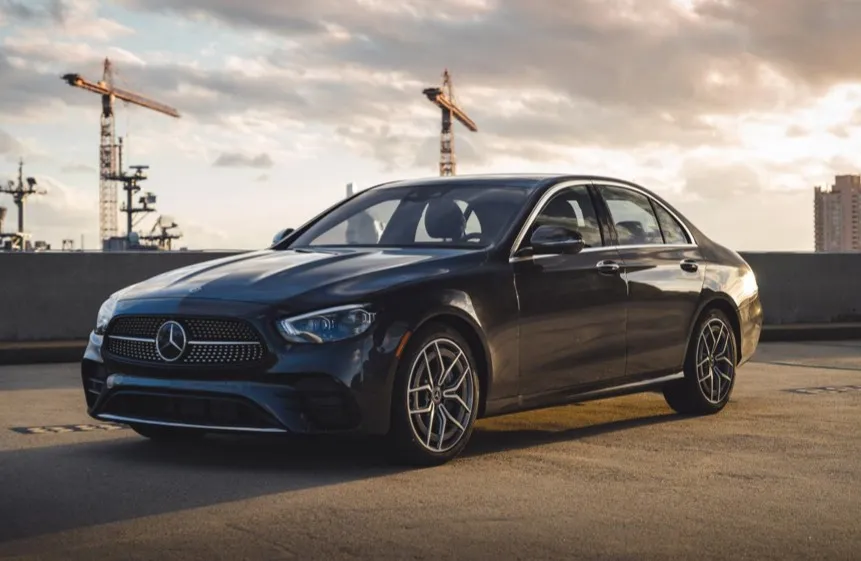 Black Mercedes sedan