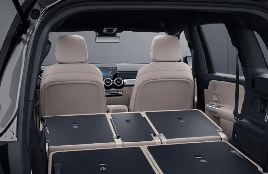 Mercedes GLB Interior with seats folded down