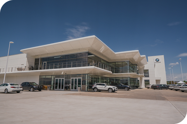 Vehicle being serviced by certified technician