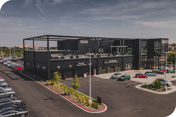 Vehicle being serviced by certified technician